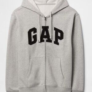 GAP Relaxed Gap Logo Zip Hoodie  Small